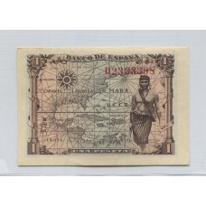 ESPAÑA 1945 UNA PESETA BILLETE SIN CIRCULAR, UNC